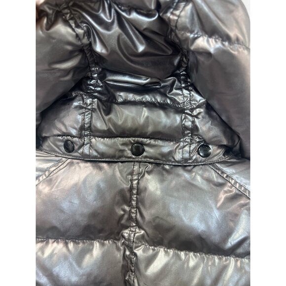 S13 Kylie Metallic Duck Down Feather Detachable Hooded Puffer Jacket Kids Sz 10 - Picture 3 of 15